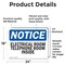 Signmission Electrical Room Telephone Room Inside, 24 in W x Rectangle, Vinyl Decal OS-2PACK-NS-D-1824-L-11692 - alternate 5